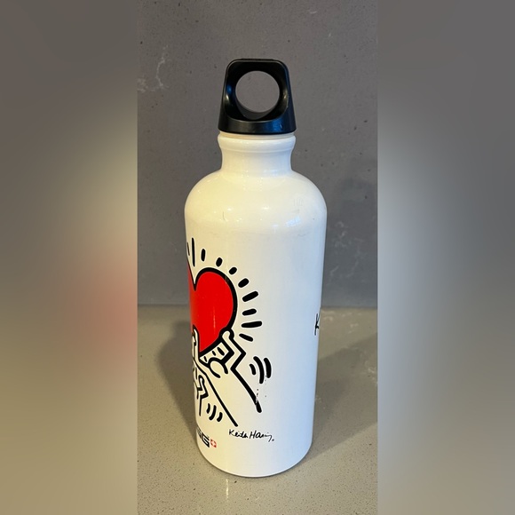 Keith Haring Sigg+ Swiss Made Pop Art Metal Reusable Water Bottle 0.6 LT - Picture 2 of 9